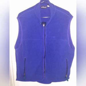 Vintage Patagonia Fleece Zip-Up Vest Cobalt Large